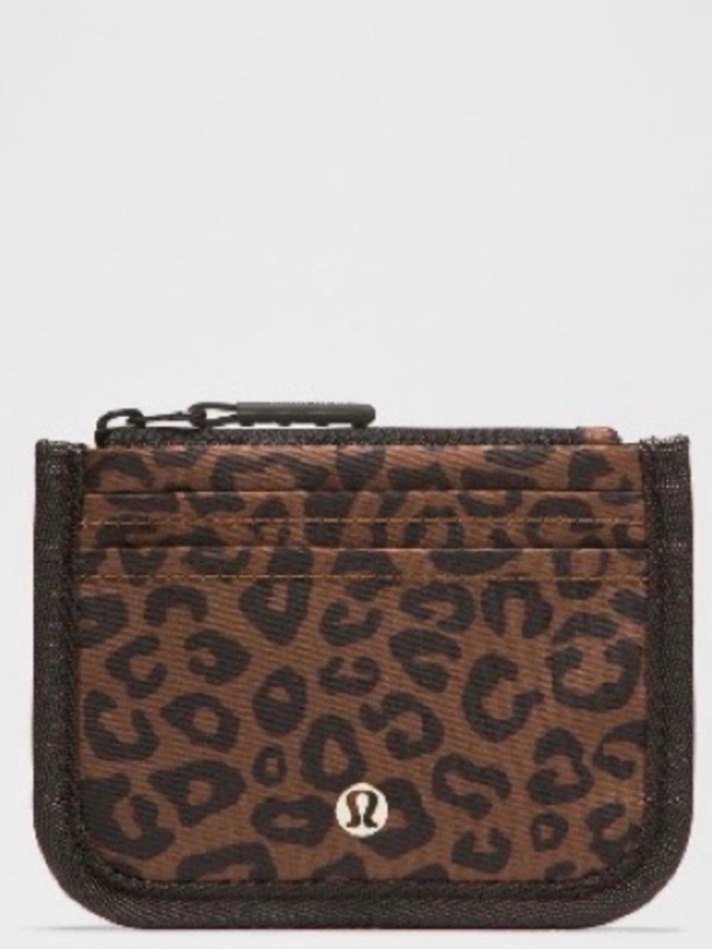 Lululemon Leopard Print Card Holder Wallet - with matching sling.